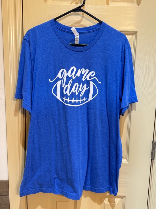 Tops - Royal Blue "Game Day" Graphic Tee
